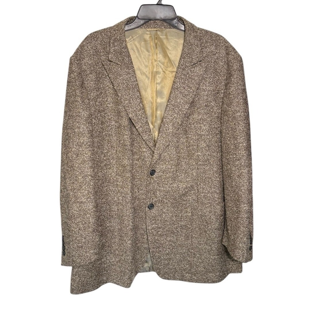 Ibiza Seville Wool Blend Men's Blazer Brown Size‎ 46R Office Career Party
